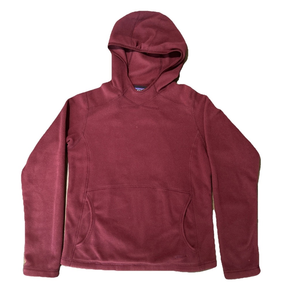 Vintage Patagonia Micro D-Luxe Hoody Womens Small Maroon Made in USA